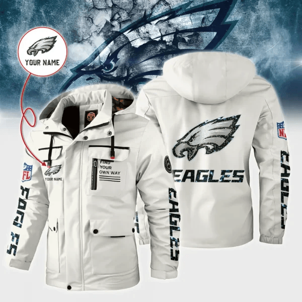 Philadelphia Eagles Personalized Winter Windbreaker Jacket ANZWWJ026