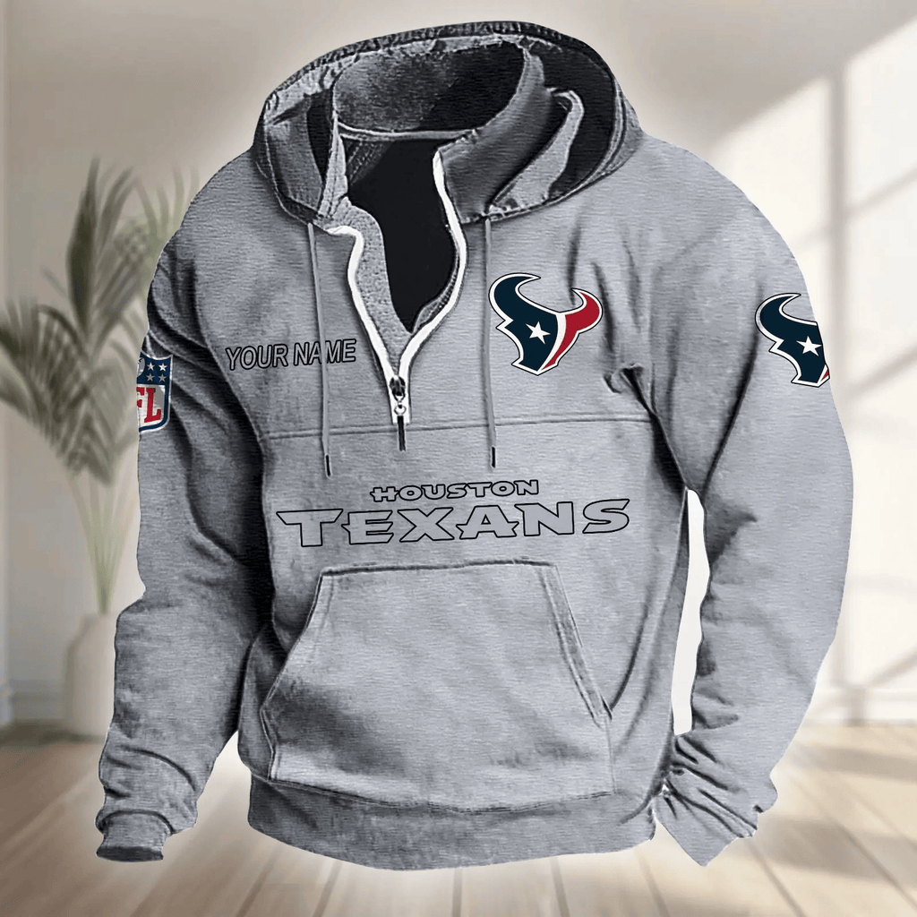 Houston Texans Half-zip Hoodie SPTHZHC013
