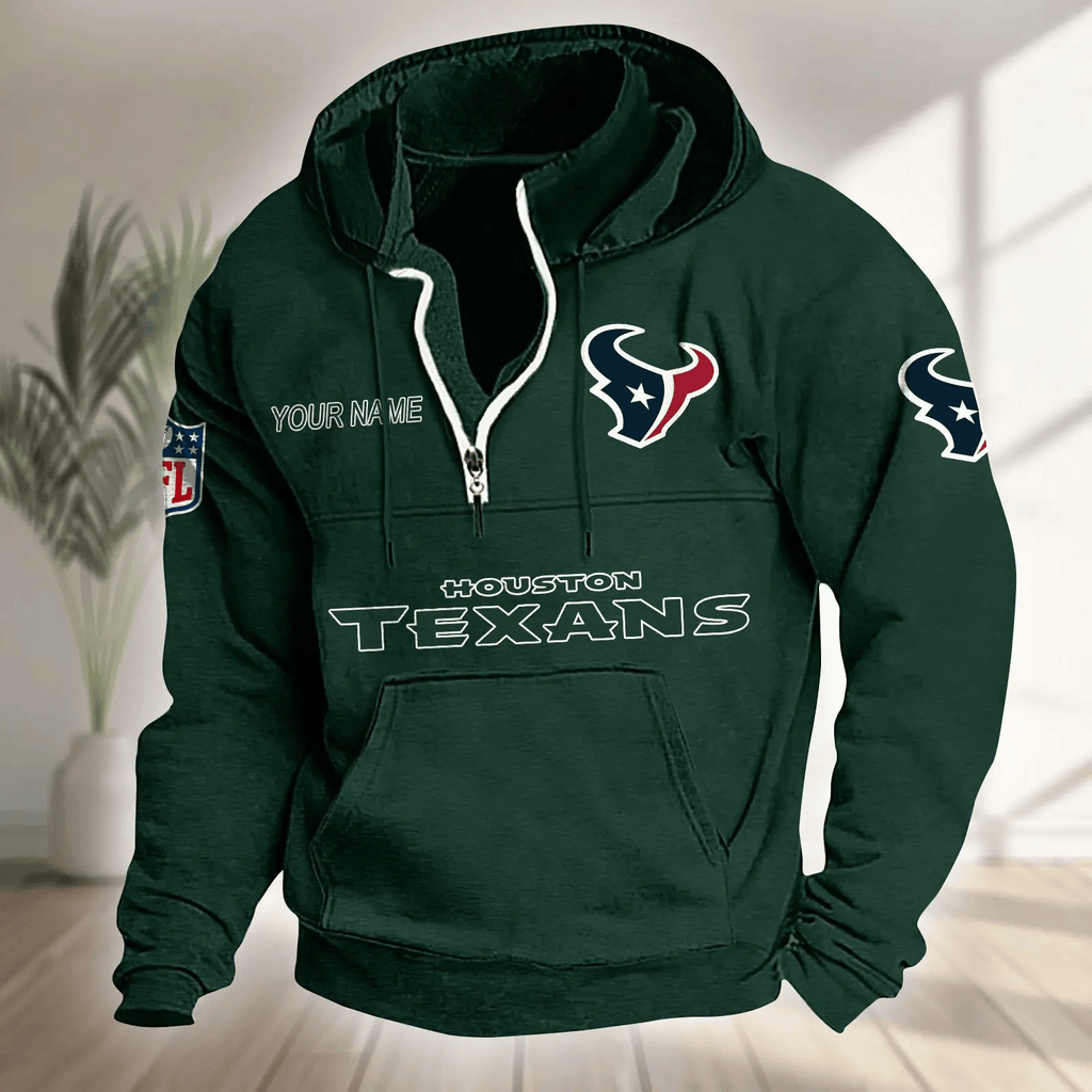Houston Texans Half-zip Hoodie SPTHZHC013