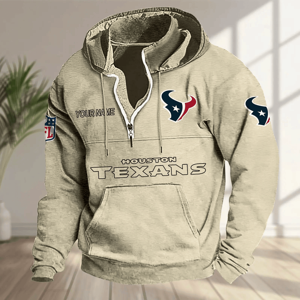 Houston Texans Half-zip Hoodie SPTHZHC013
