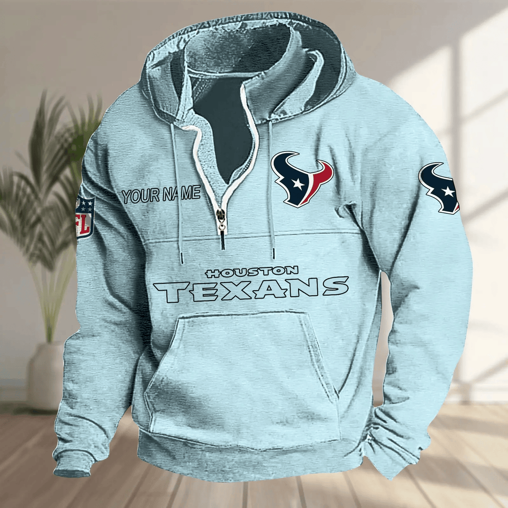 Houston Texans Half-zip Hoodie SPTHZHC013