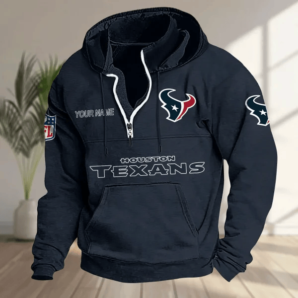 Houston Texans Half-zip Hoodie SPTHZHC013
