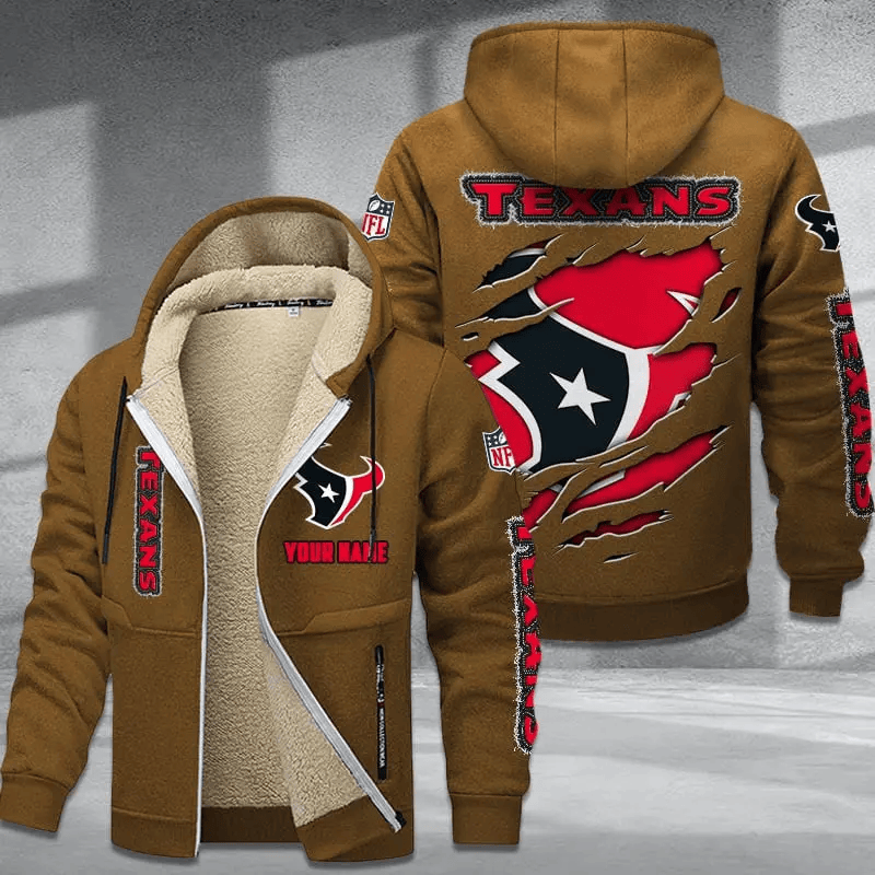 Houston Texans DMTZ0366 Premium Thick Zip-Up Hoodie