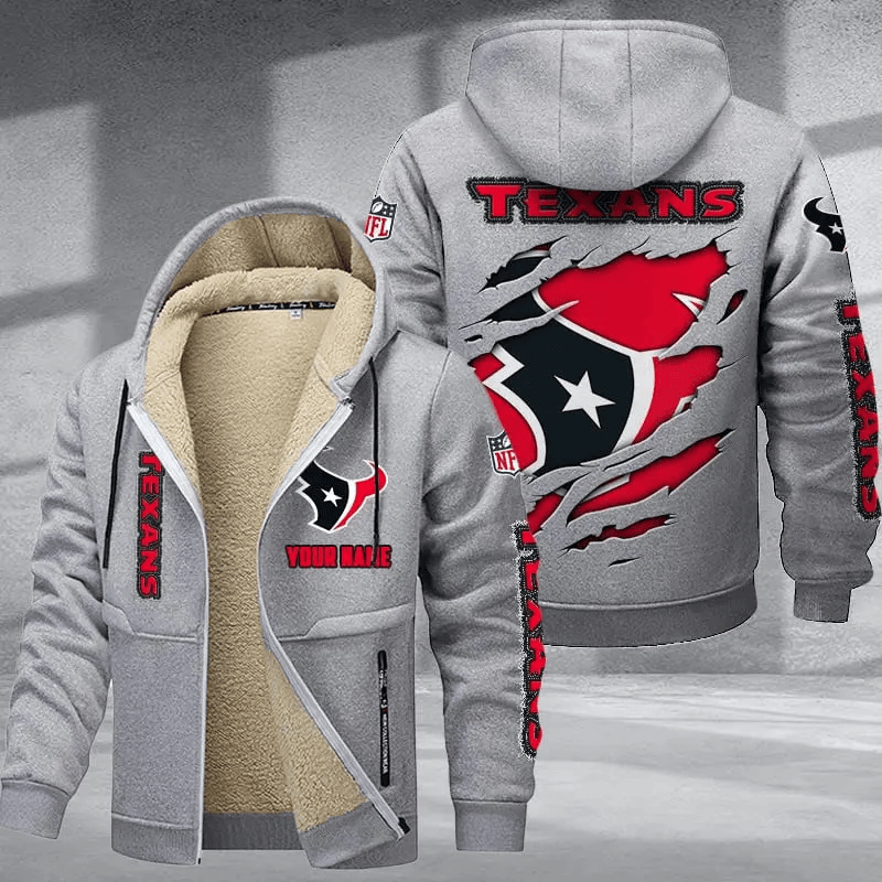 Houston Texans DMTZ0366 Premium Thick Zip-Up Hoodie