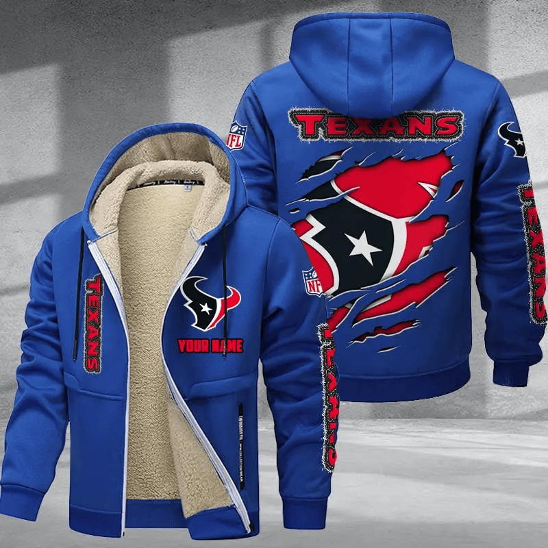 Houston Texans DMTZ0366 Premium Thick Zip-Up Hoodie