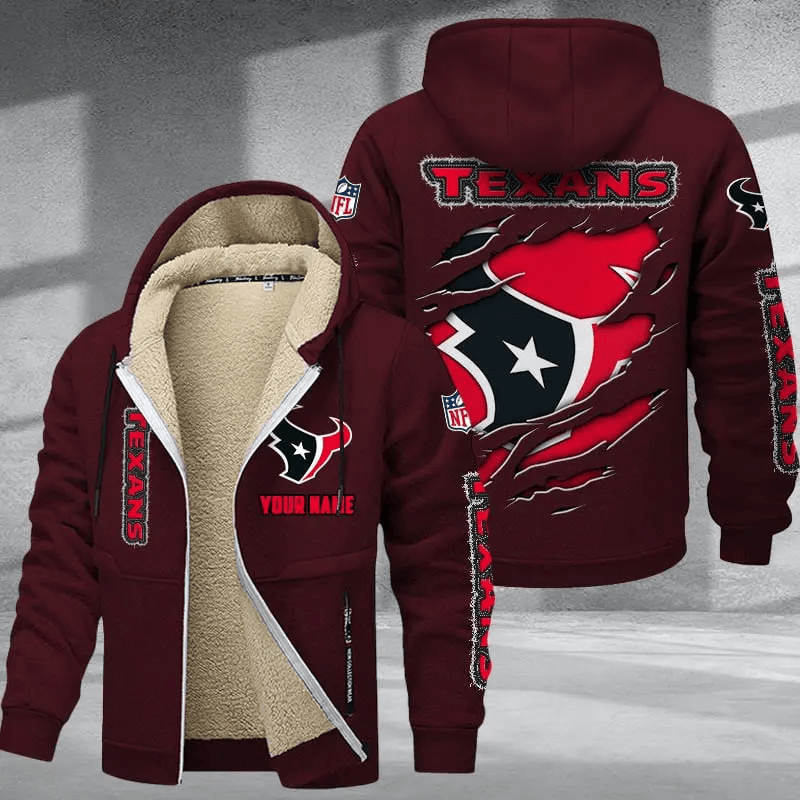 Houston Texans DMTZ0366 Premium Thick Zip-Up Hoodie