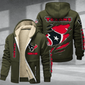 Houston Texans DMTZ0366 Premium Thick Zip-Up Hoodie