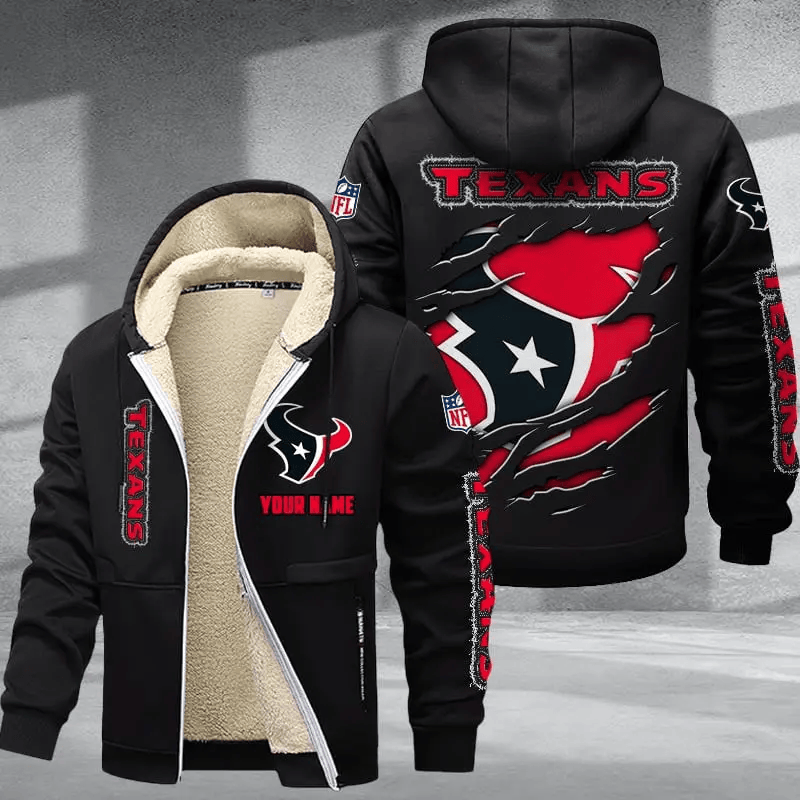 Houston Texans DMTZ0366 Premium Thick Zip-Up Hoodie