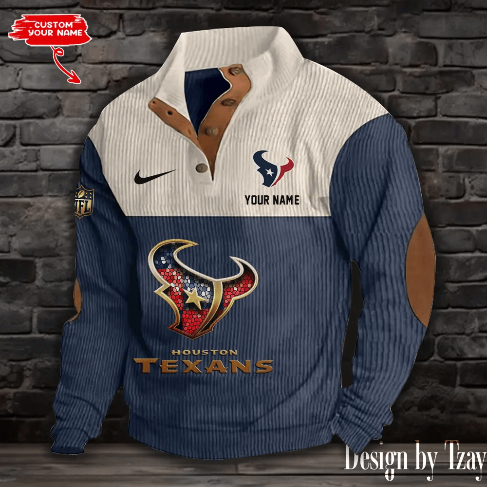 Houston Texans S9DBSCH880 Sports Print Sweatshirt