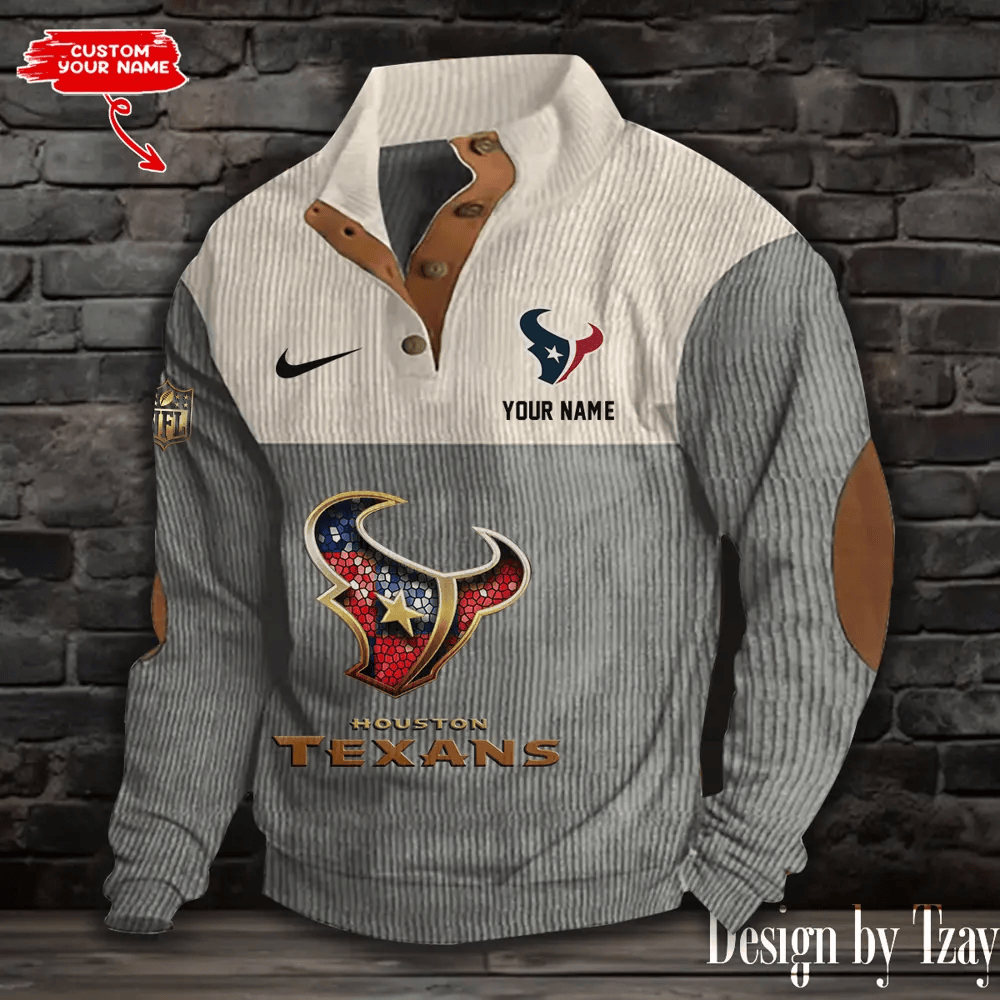 Houston Texans S9DBSCH880 Sports Print Sweatshirt