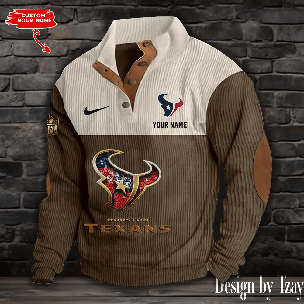 Houston Texans S9DBSCH880 Sports Print Sweatshirt