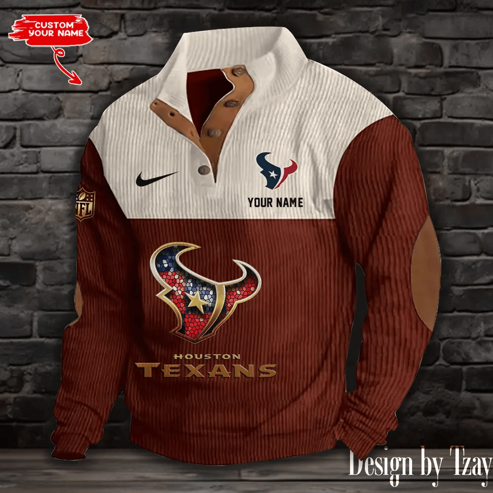 Houston Texans S9DBSCH880 Sports Print Sweatshirt