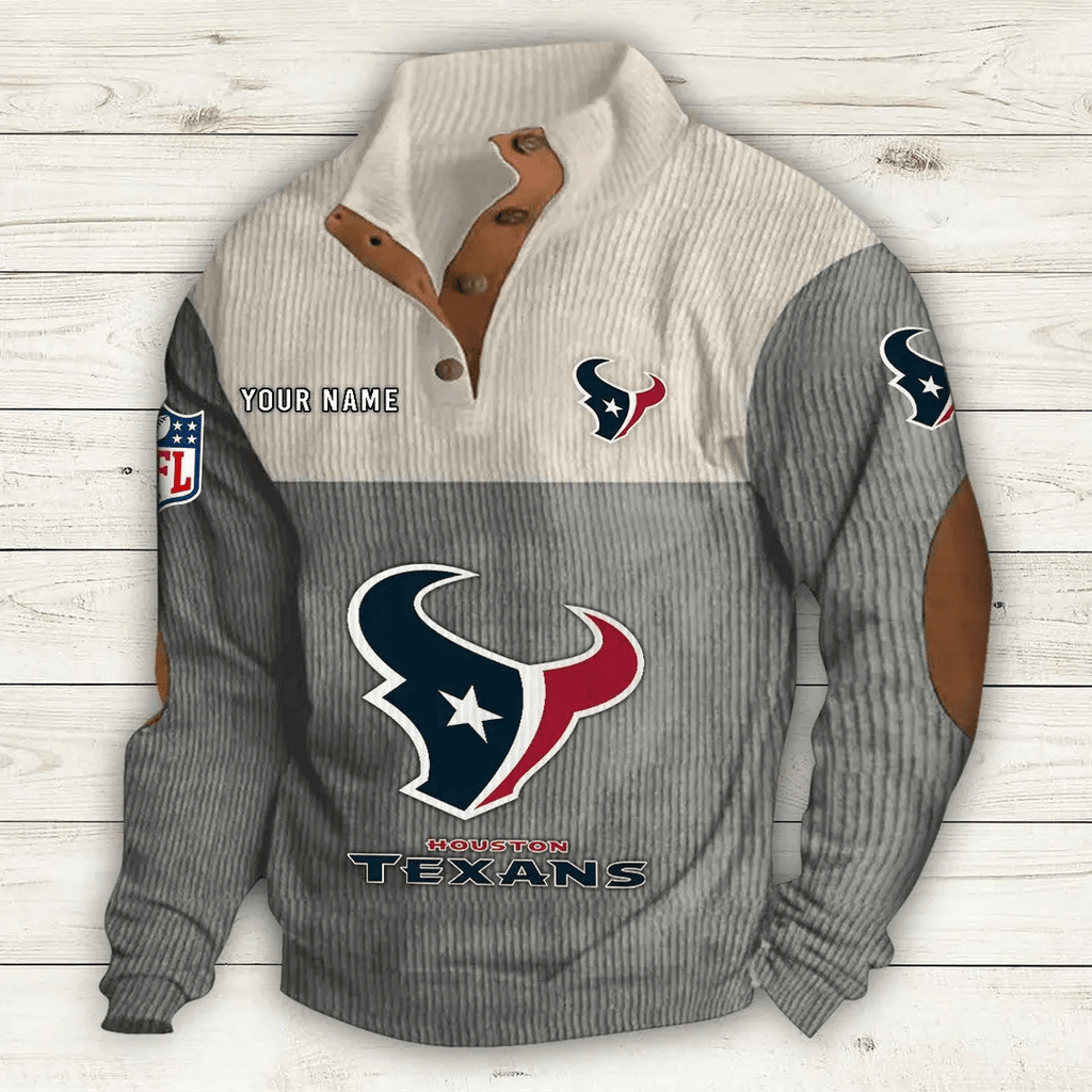 Houston Texans Double Stand Collar Sport Hoodie S9DBSCH1008