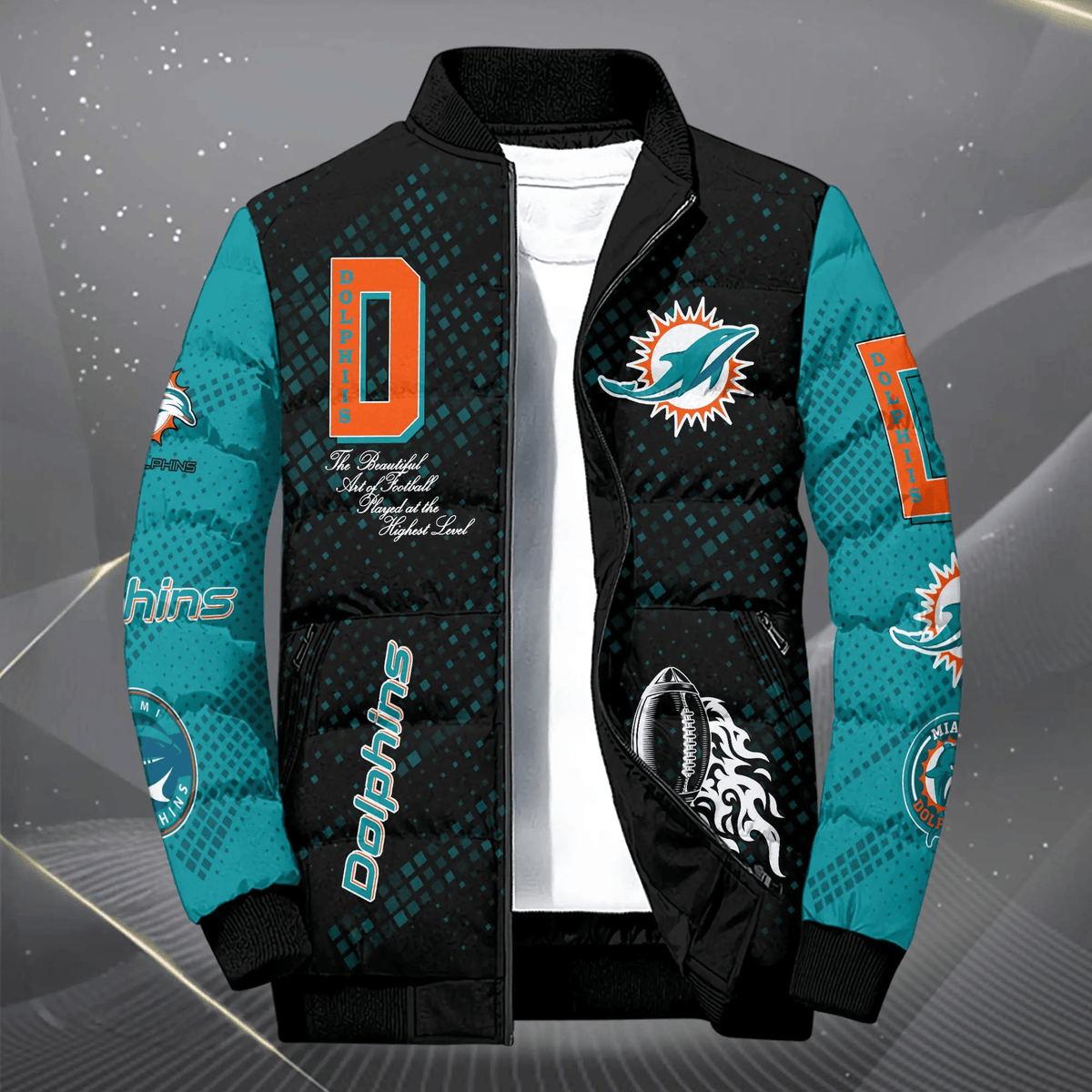 NFL Miami Dolphins Puffer Jacket PUJA-W4B8H5