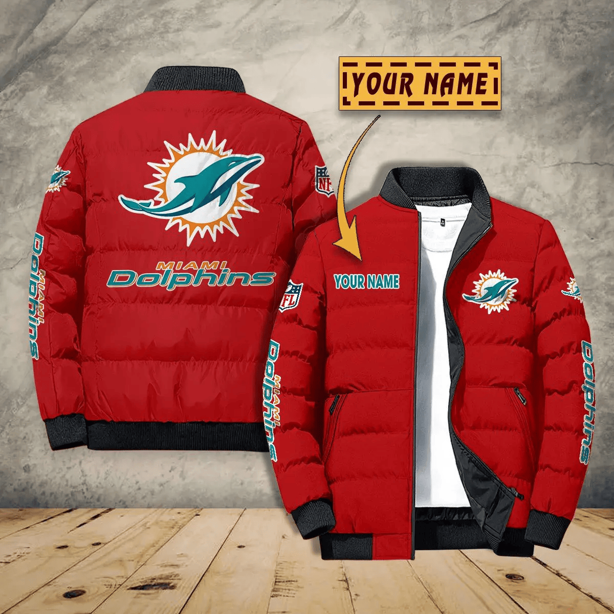 Miami Dolphins PUJPJ113 Puffer Jacket