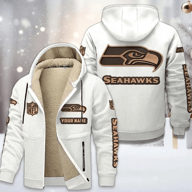 Seattle Seahawks DMTZ0866 Premium Sherpa-Lined Winter Hoodie – Personalized Edition