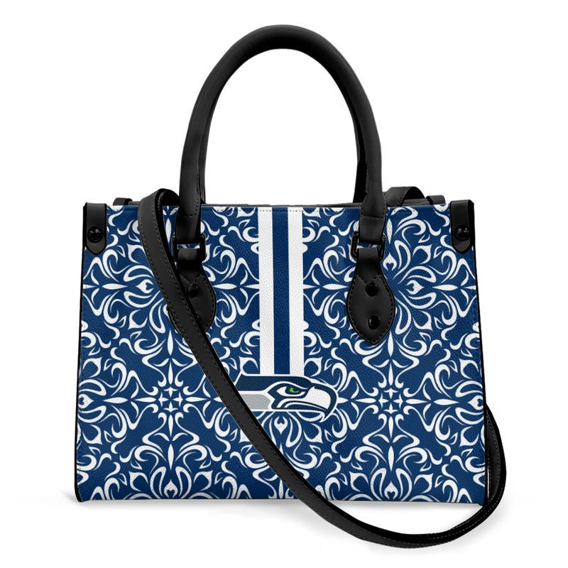 Seattle Seahawks Flower Pattern Limited Edition Fashion Lady Handbag NLA052430