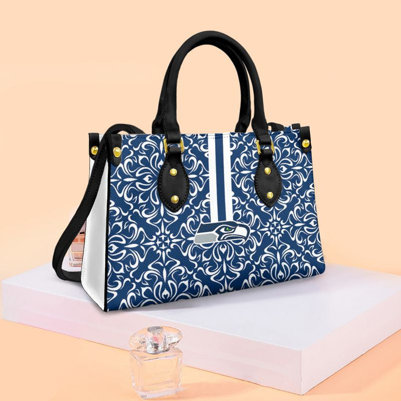 Seattle Seahawks Flower Pattern Limited Edition Fashion Lady Handbag NLA052430
