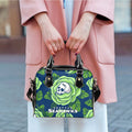 Seattle Seahawks Skull and Rose Pattern Limited Edition Lady Leather Handbag NLA052530