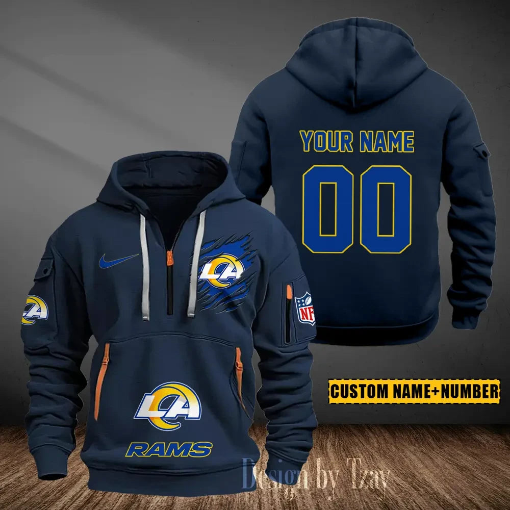 Los Angeles Rams Heavy Fleece Pullover Hoodie AZHEAVYHD440