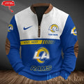 Los Angeles Rams Men's Vintage Zipper Stand Collar Sweatshirt S9MPZNS320