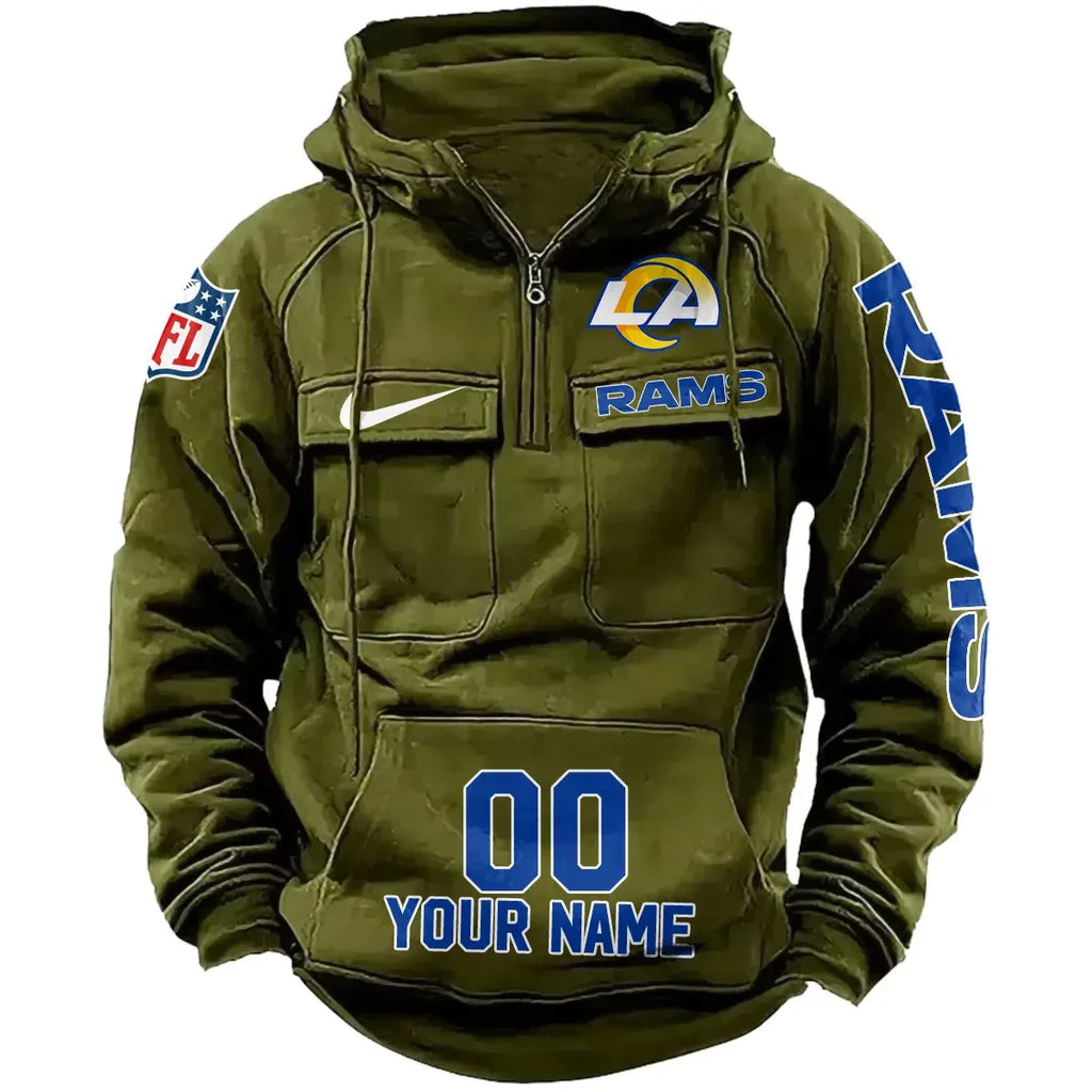 Los Angeles Rams Vintage Men Hoodie AZVMHD080