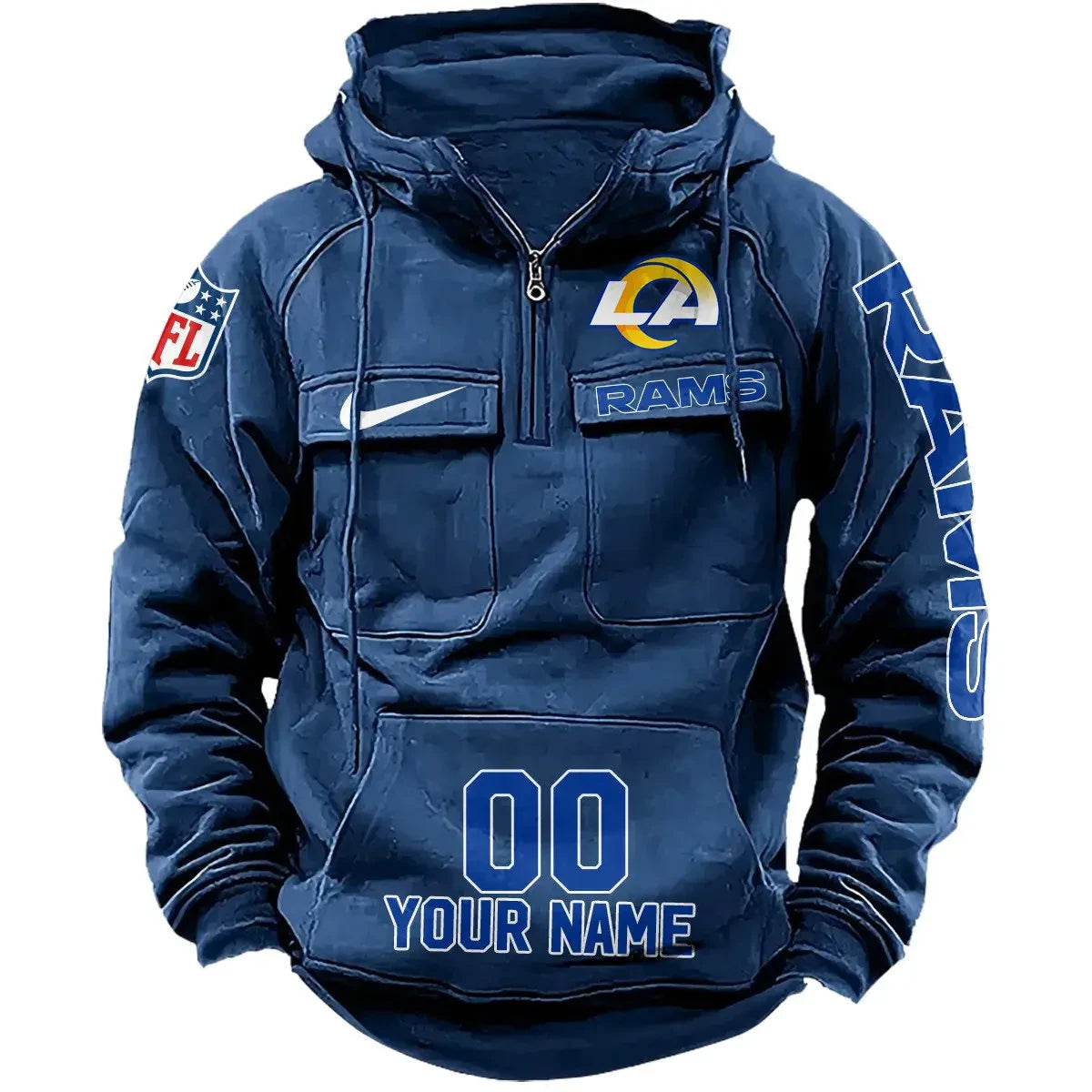 Los Angeles Rams Vintage Men Hoodie AZVMHD080