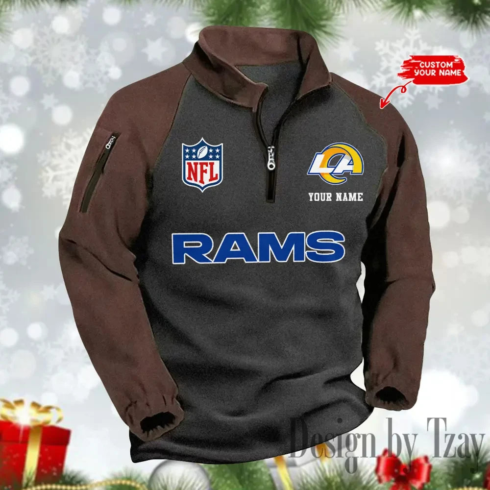 Los Angeles Rams Men's Winter Warm Fleece Sweatshirts SPTWWFS083