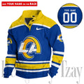 Los Angeles Rams Casual Long Sleeve Button Up Sweatshirt S9DBSCH2303