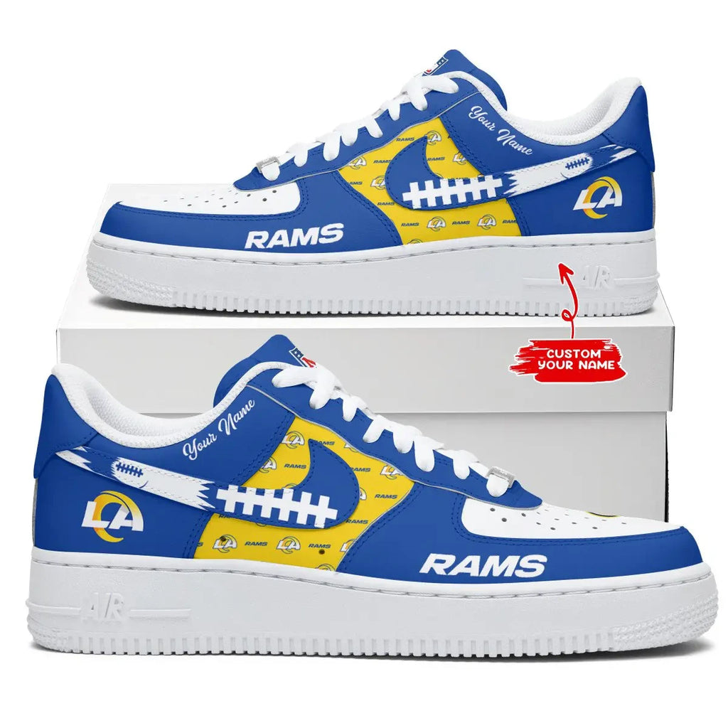 Los Angeles Rams Personalized AF1 Shoes 1408 BGAF1S579