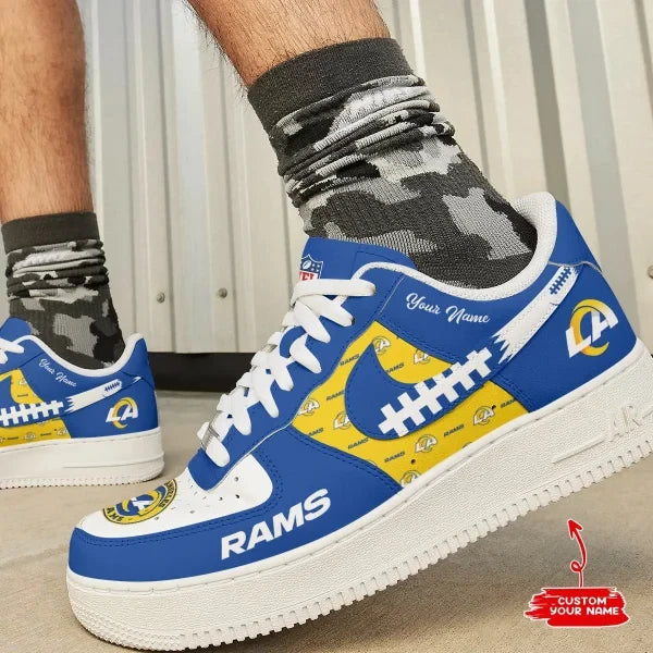 Los Angeles Rams Personalized AF1 Shoes 1408 BGAF1S579