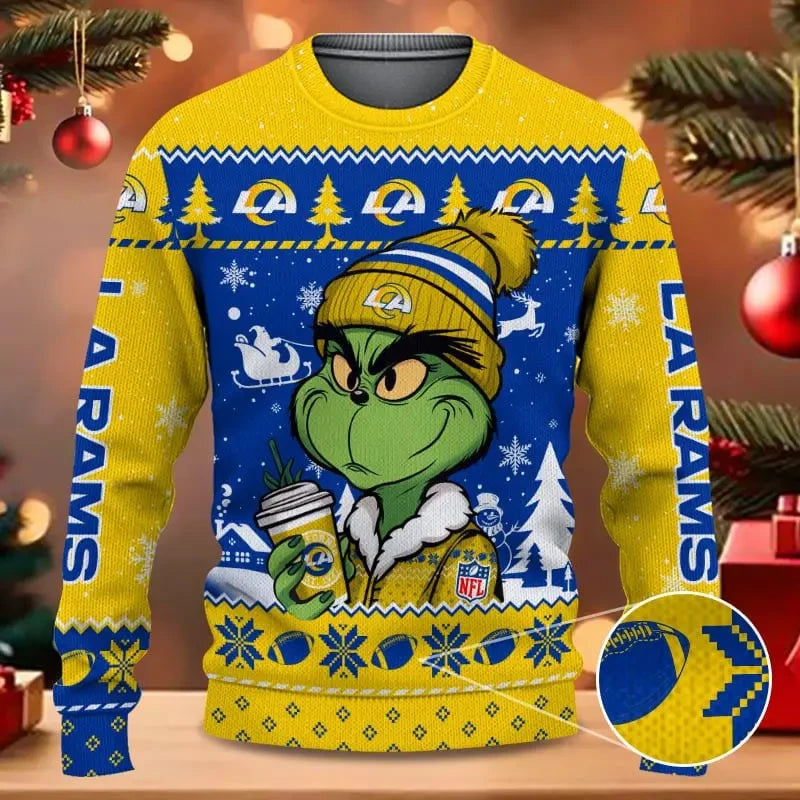 SPTBGSWT363-Los Angeles Rams Christmas Woolen Sweater