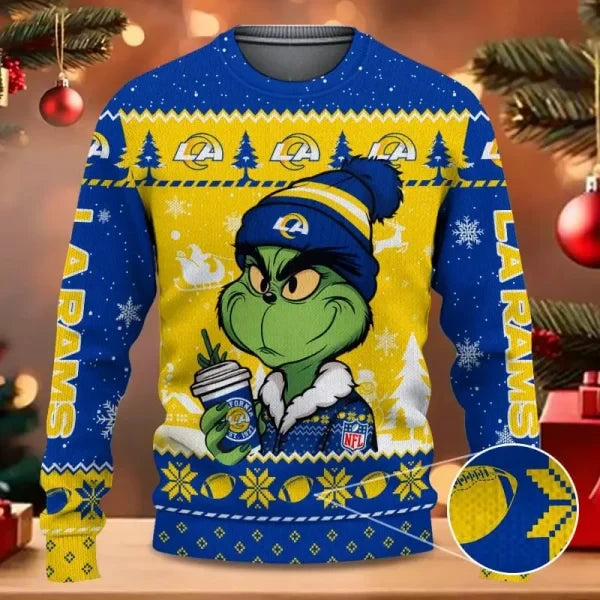 SPTBGSWT363-Los Angeles Rams Christmas Woolen Sweater
