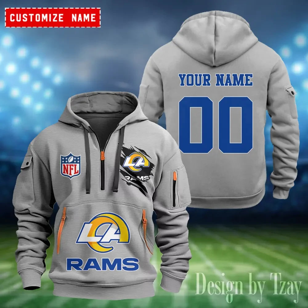Los Angeles Rams Heavy Fleece Pullover Hoodie AZHEAVYHD408