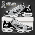 SPTBGTN551-Los Angeles Rams Personalized Plus T-N Youth Sneakers