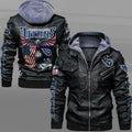 Tennessee Titans HVKC7242 - Premium & Ultra-Thick Leather Jacket with Fleece Hood