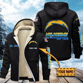 Premium Sherpa-Lined Winter Hoodie – Personalized Edition Los Angeles Chargers VITZC087