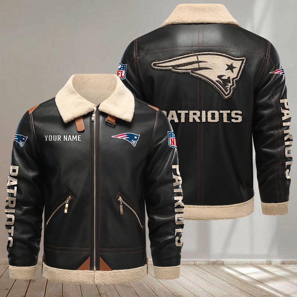 New England Patriots VITPL092 Leather Jacket – Premium & Ultra-Thick Leather Jacket
