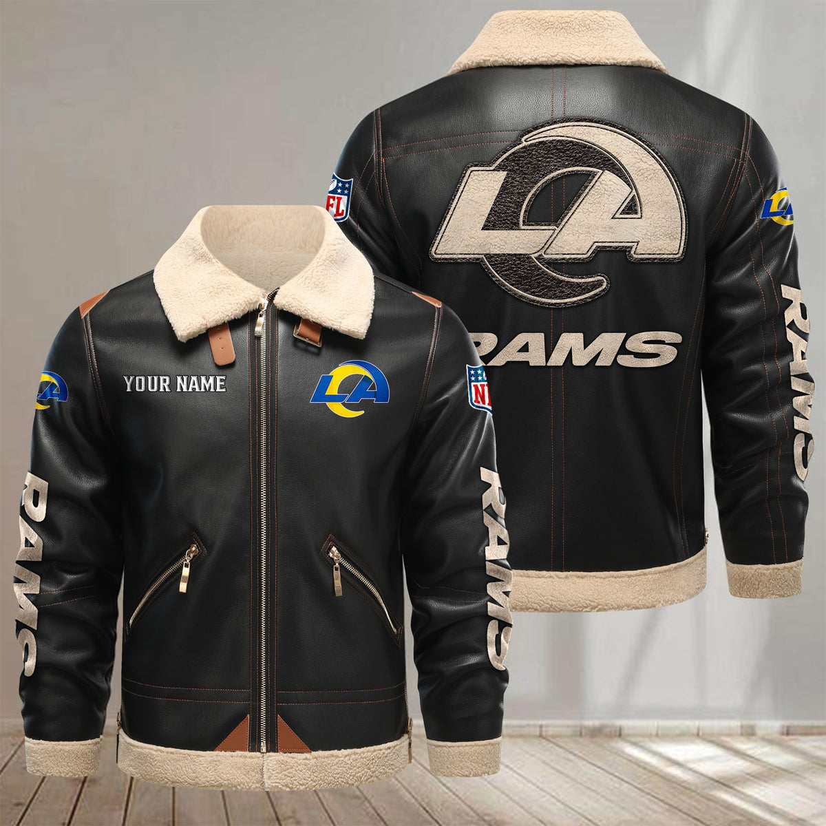 Los Angeles Rams VITPL089 Leather Jacket – Premium & Ultra-Thick Leather Jacket
