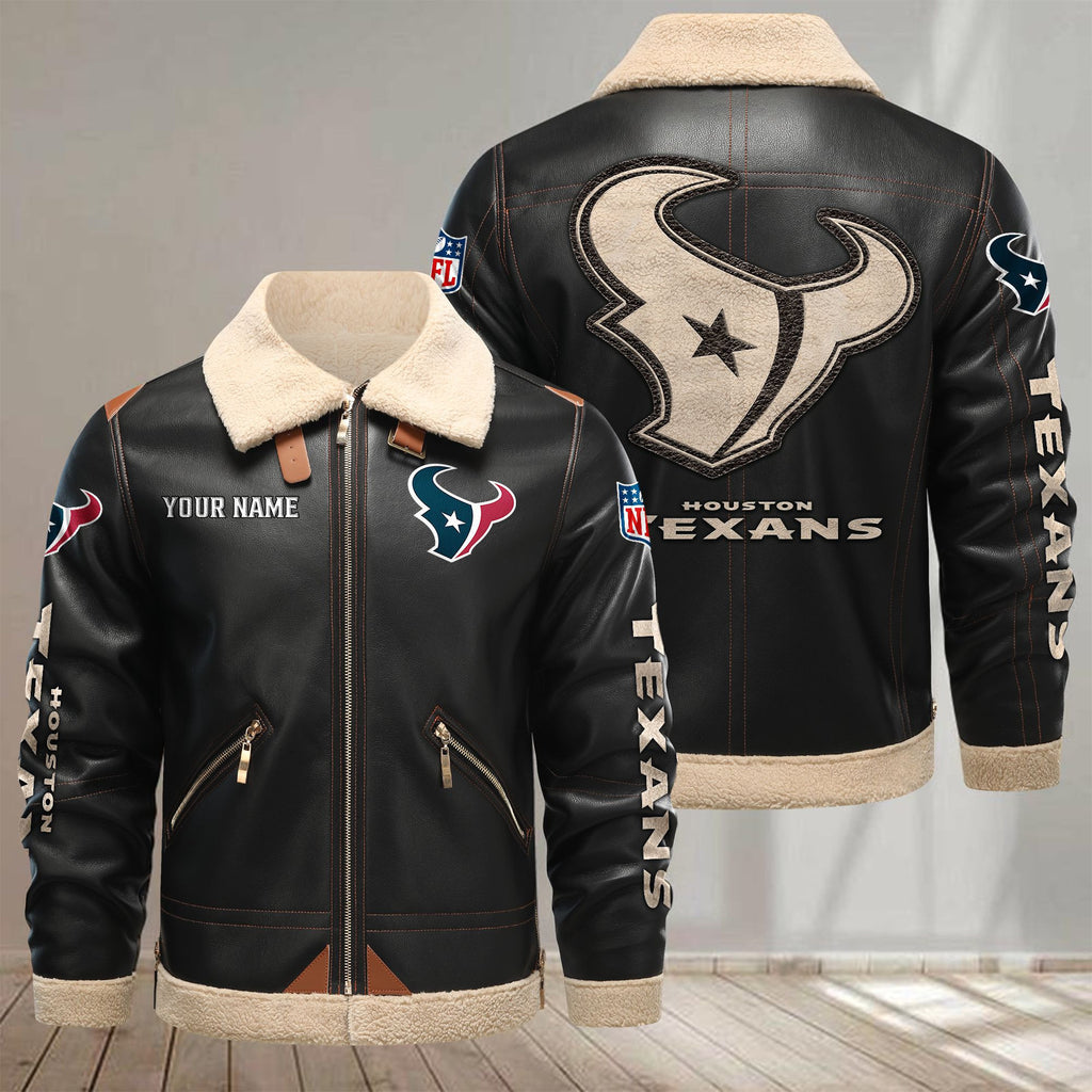 Houston Texans VITPL083 Leather Jacket – Premium & Ultra-Thick Leather Jacket