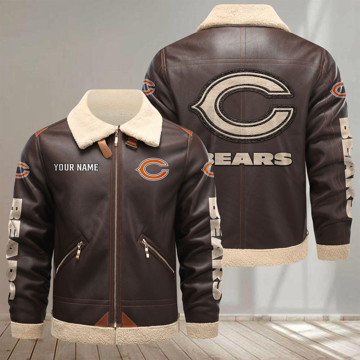 Chicago Bears VITPL076 Leather Jacket – Premium & Ultra-Thick Leather Jacket