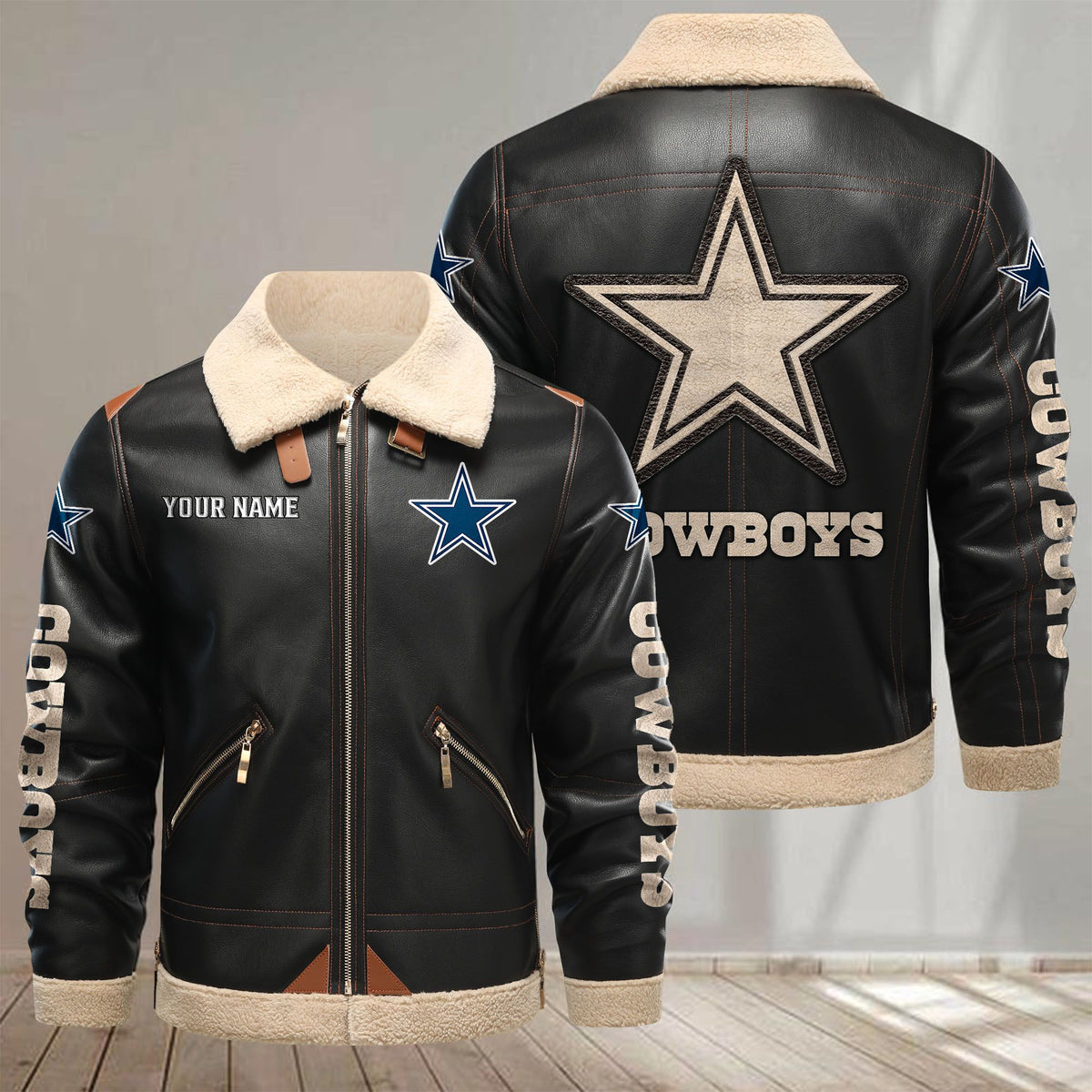 Dallas Cowboys VITPL079 Leather Jacket – Premium & Ultra-Thick Leather Jacket