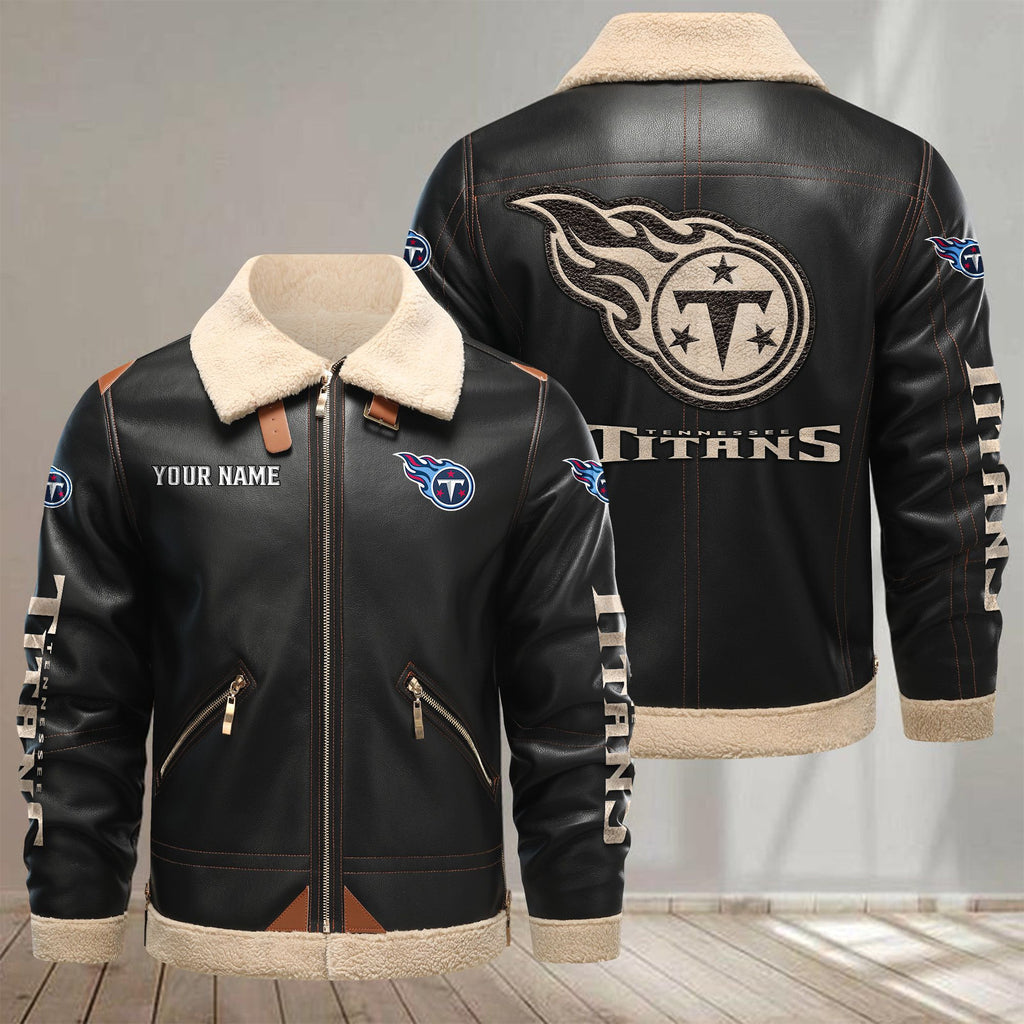 Tennessee Titans VITPL101 Leather Jacket – Premium & Ultra-Thick Leather Jacket
