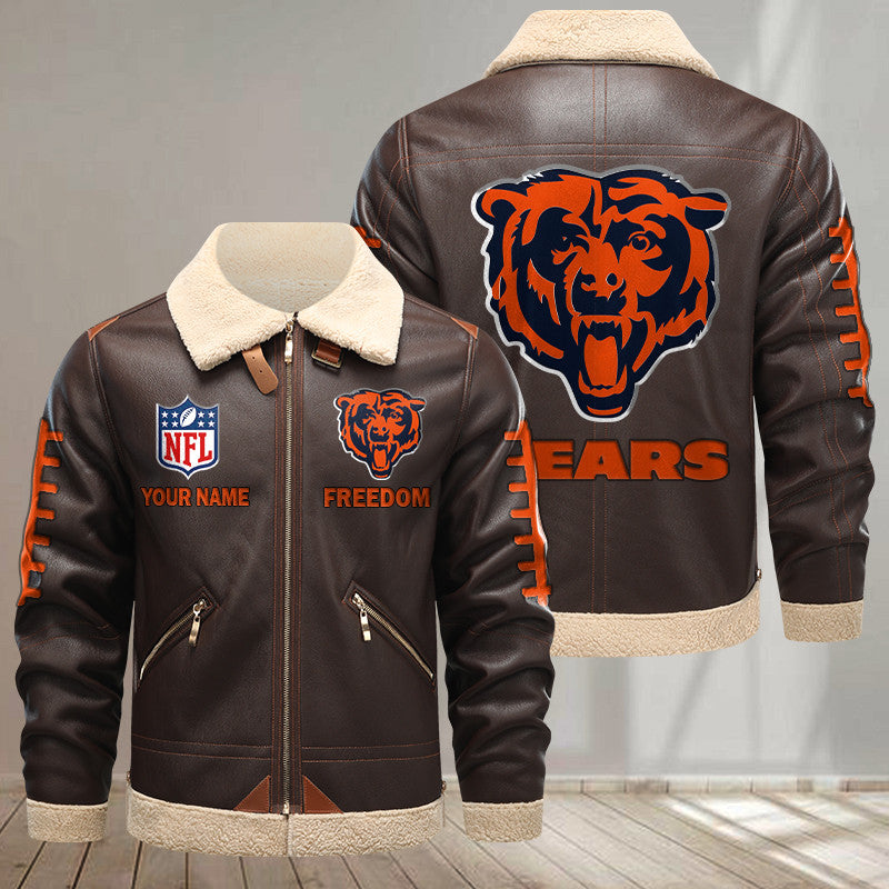 Chicago Bears DMLK1133 Leather Jacket – Premium & Ultra-Thick Leather Jacket