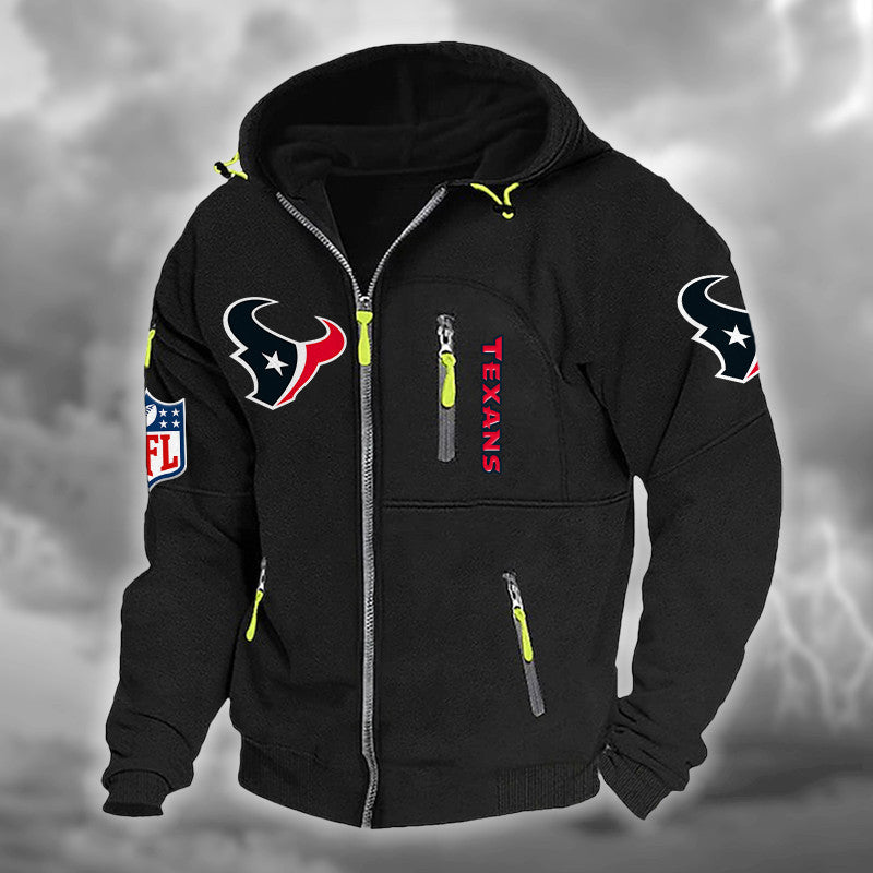 Houston Texans DMCD0664 Hooded Cardigan Jacket