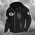 Green Bay Packers DMCD0663 Hooded Cardigan Jacket