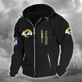 Los Angeles Rams DMCD0670 Hooded Cardigan Jacket
