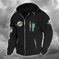 Miami Dolphins DMCD0671 Hooded Cardigan Jacket