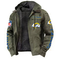 Los Angeles Rams DMJK0019 Hooded Cardigan Jacket