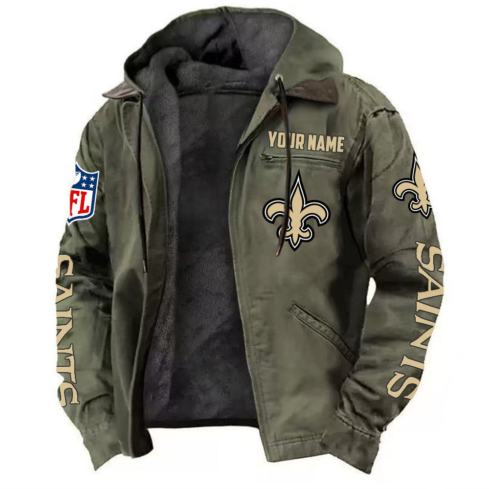 New Orleans Saints DMJK0023 Hooded Cardigan Jacket